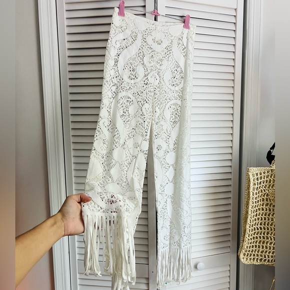 Lace fringe Pants - Picture 7 of 10